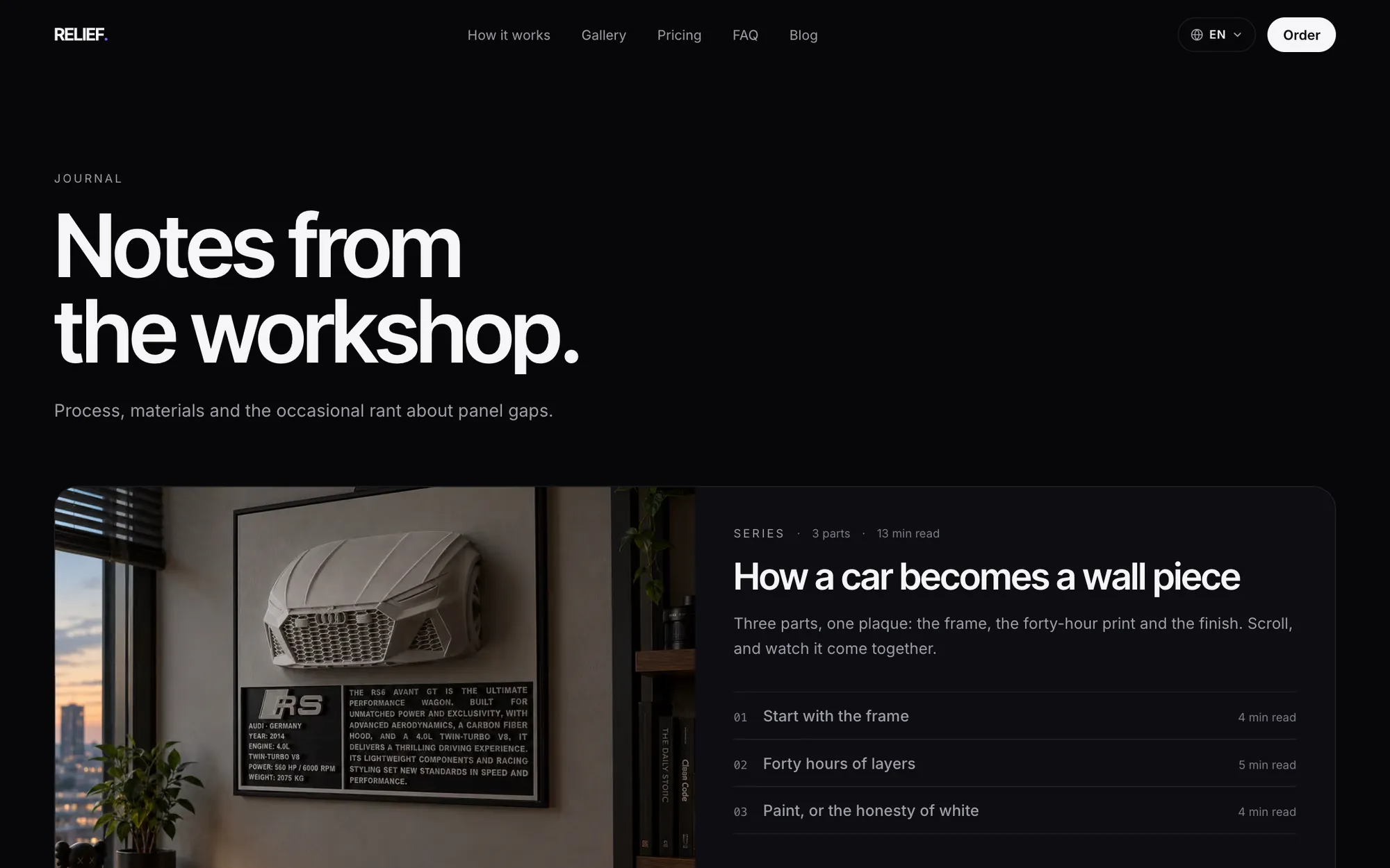 The journal: notes from the workshop