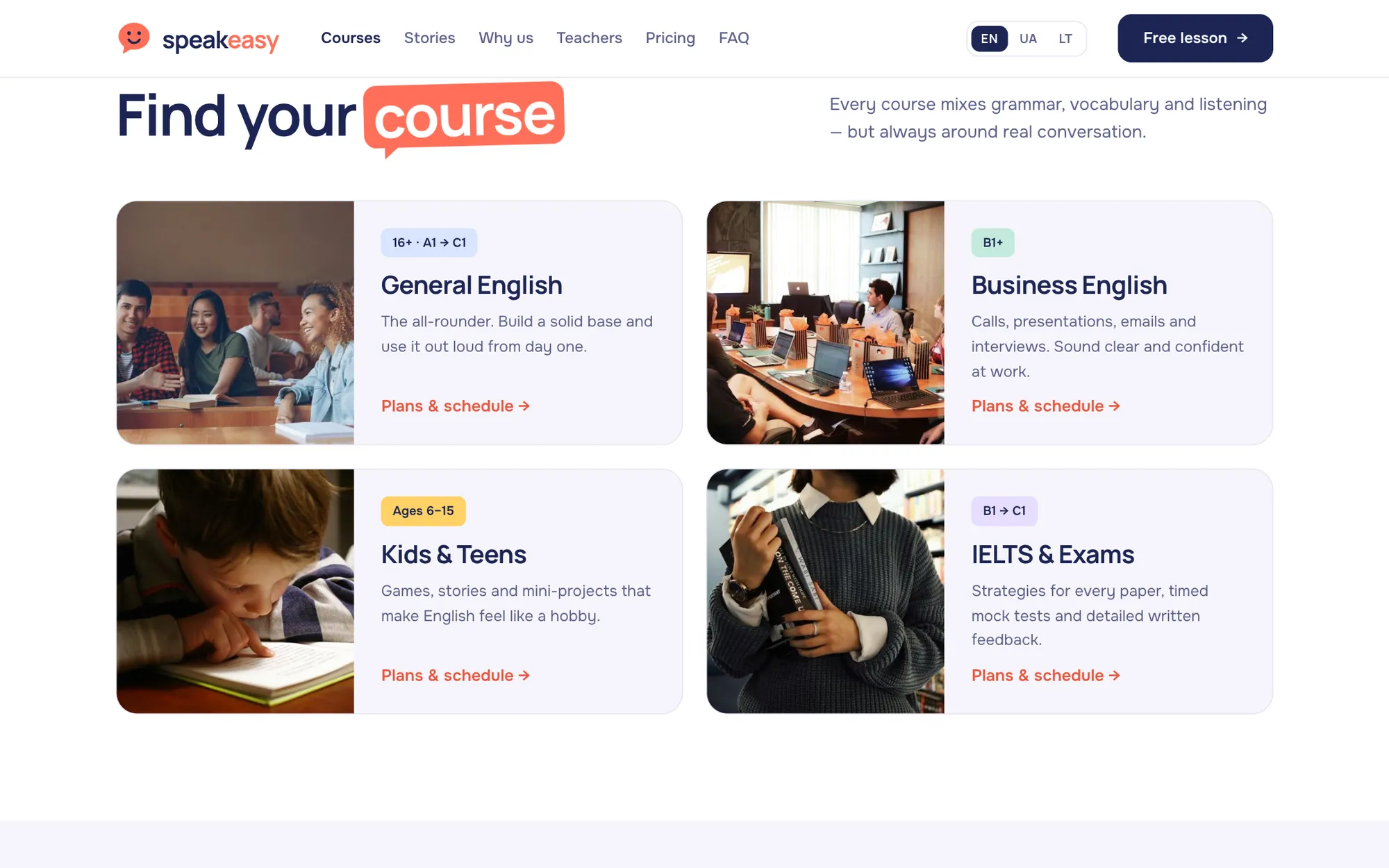 Find your course